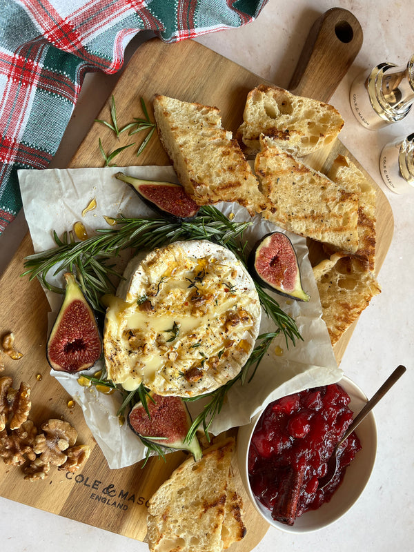 Baked Camembert with Spiced Cranberry Relish