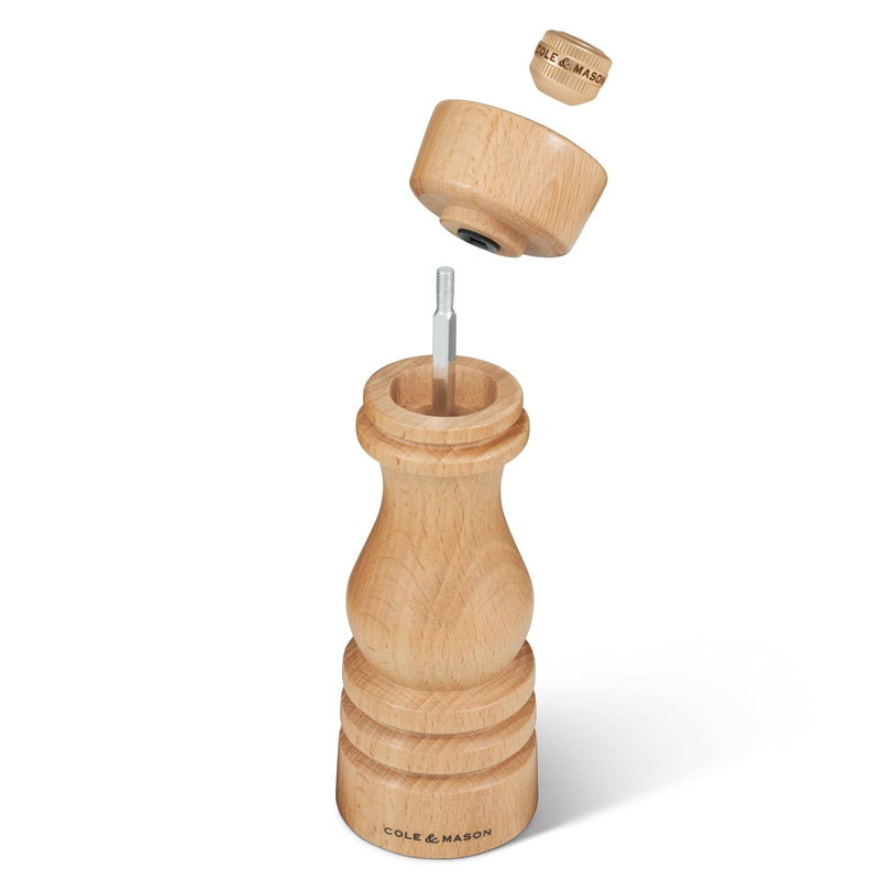 Cole & Mason London Natural Beech Salt & Pepper Mills