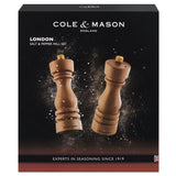 Cole & Mason London Natural Beech Salt & Pepper Mills