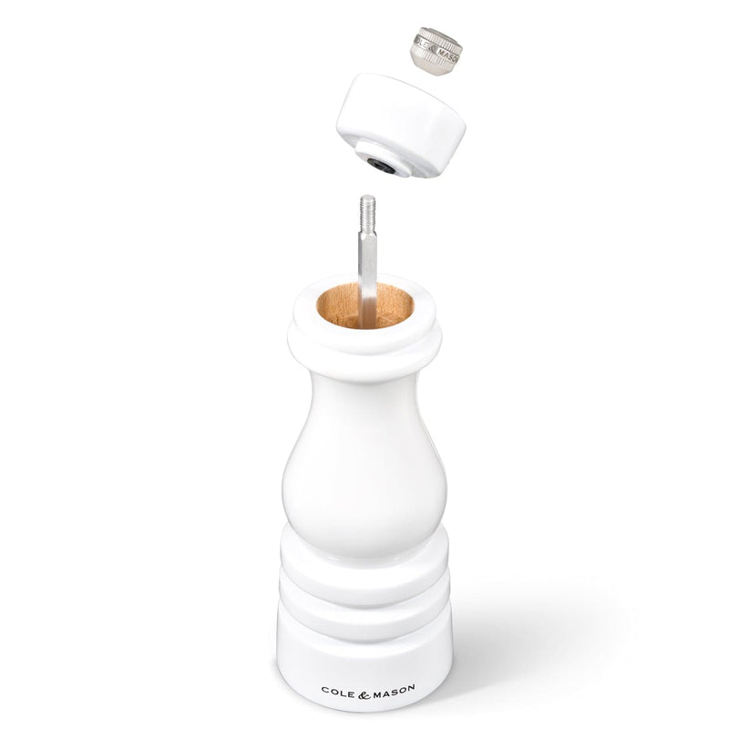 Cole & Mason London White Gloss Salt & Pepper Mills