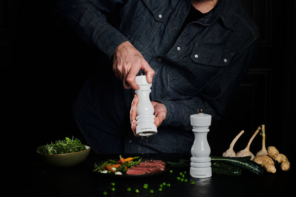 Cole & Mason London White Gloss Salt & Pepper Mills