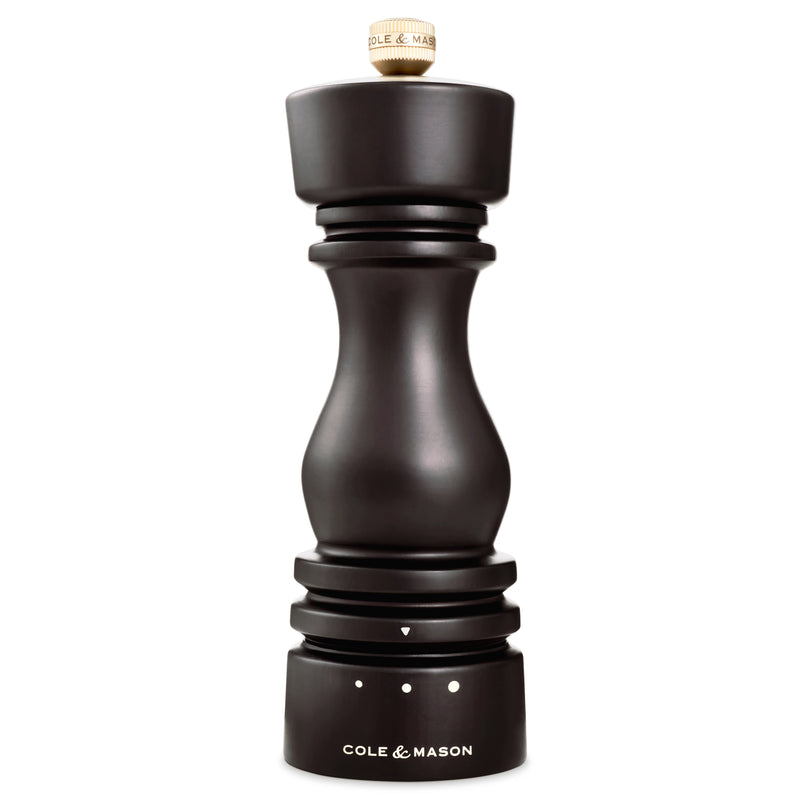 Cole & Mason London Chocolate Wood Grind Select Salt & Pepper Mills