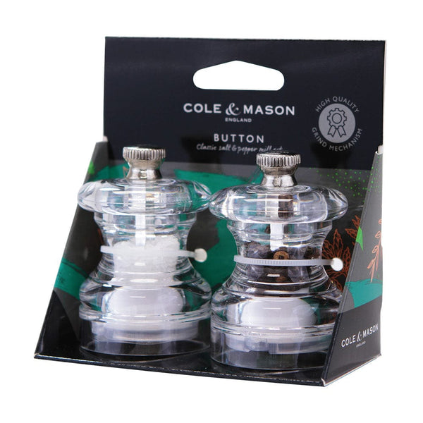 Cole & Mason Button Salt & Pepper Mill Gift Set
