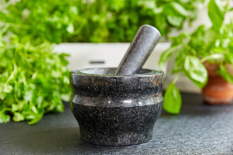 Cole & Mason Black Granite Mortar & Pestle 5" - 8lb