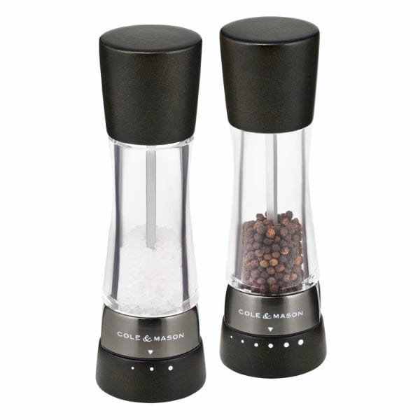 Cole & Mason Derwent Salt & Pepper Mill Gift Set, Black Wood
