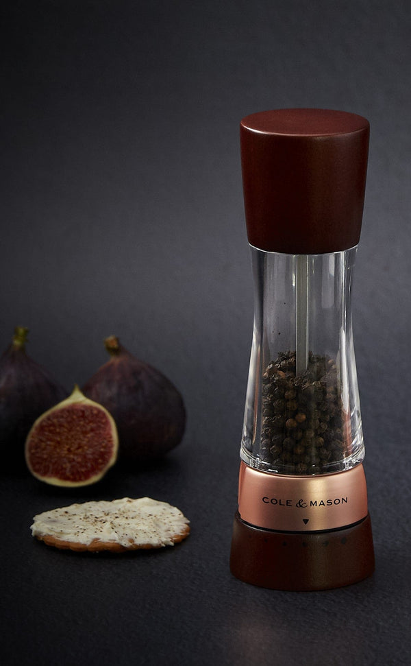 Cole & Mason Derwent Pepper Mill, Chestnut Rose Gold